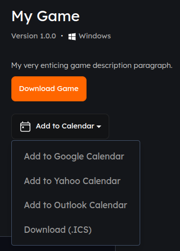 Player pre-download option & saving the date of the playtest