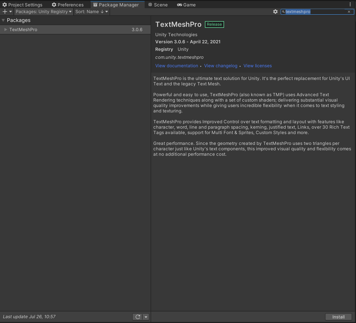 Setup Object