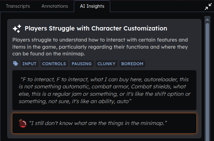 AI Insights tab