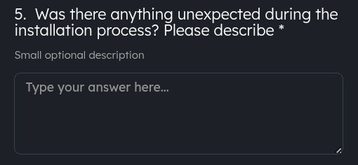 Open Question