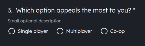Single Select
