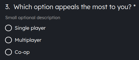 Single Select